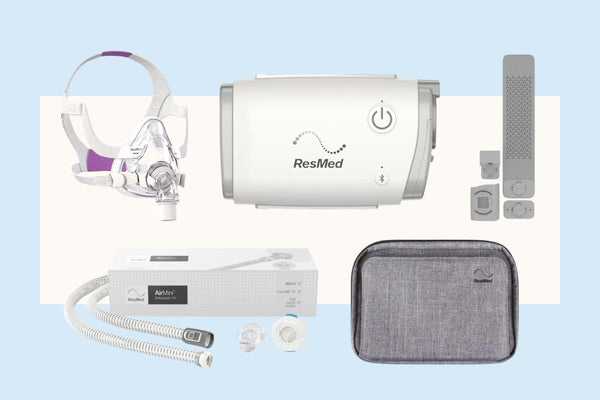 ResMed AirMini Automatic CPAP HumidX Starter Kit (Medium AirFit F20 For Her Mask Included)