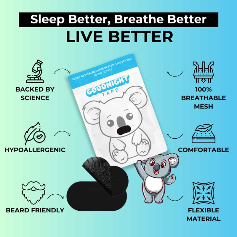 Goodnight Mouth Tape 30 day Pack